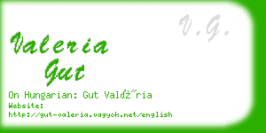 valeria gut business card